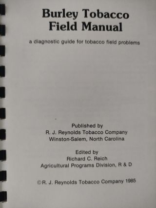 Manuales tabaco Flue-Cured y Burley