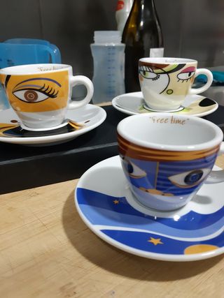 Juego Café 6 tazas + platos a estrenar