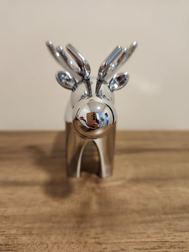 Candelabros de acero inoxidable de reno