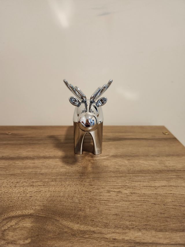 Candelabros de acero inoxidable de reno