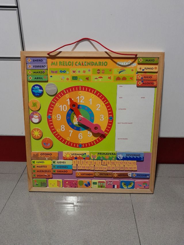 Reloj calendario infantil