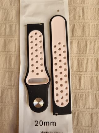 Correa silicona para reloj de 20 mm