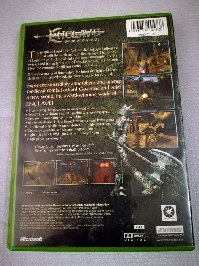 Enclave Xbox Original Completo