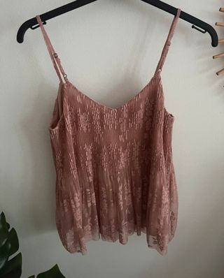 Camiseta de tirantes de encaje