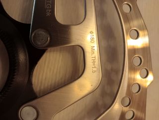 Discos freno Shimano RT 10. 180 y 160 Center lock.