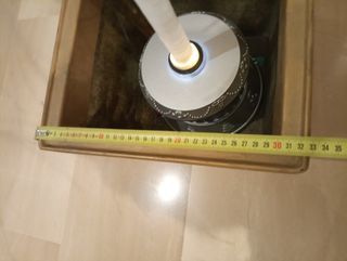 Macetas cuadrada oro