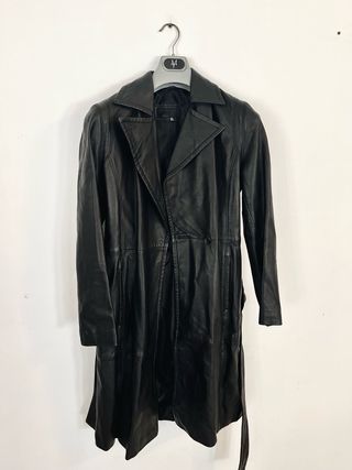 Trench Cuero 100%, Gabardina Piel mujer