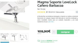 Soporte cañero MAGMA LEVELOCK para Barbacoa.