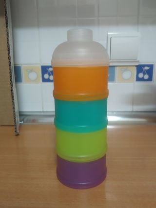 Biberón XXL anticolico Saro y dispensador de leche