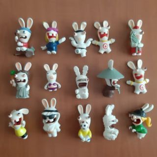 Lote de Rayman Raving Rabbids figures