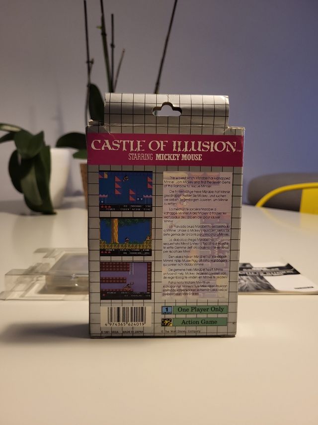ORIGINAL Gamegear Castle of illusion