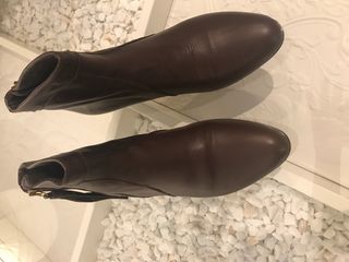 botines marrones talla 36 todo piel muy comodos