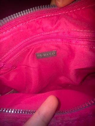 bolso rosa terciopelo