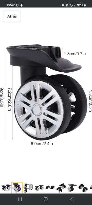 2 Ruedas trolley universal nuevas