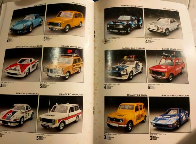 Catalogo colección coches  burago 1983
