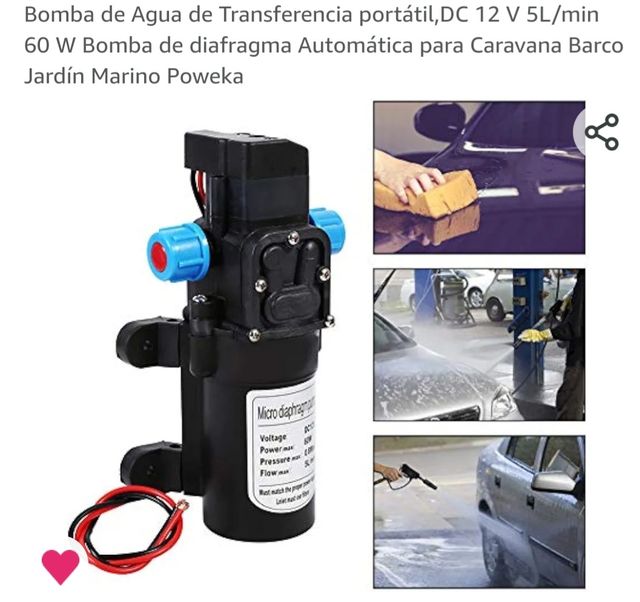 Micro bomba alta presión para Camper.