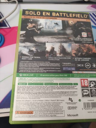 juego Xbox 360 Battlefield 4