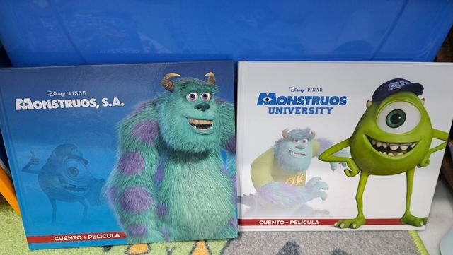 2 Libros con dvd Monstruos