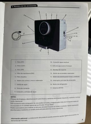 PURIFICADOR de AGUA - OSMOSIS filtro-