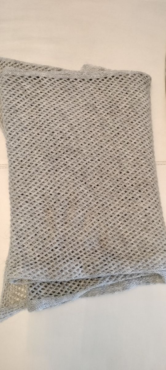 Sciarpa donna colore argento