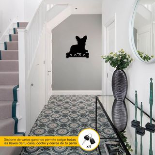 Colgador de llaves para pared Yorkshire Terrier.