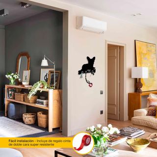 Colgador de llaves para pared Yorkshire Terrier.