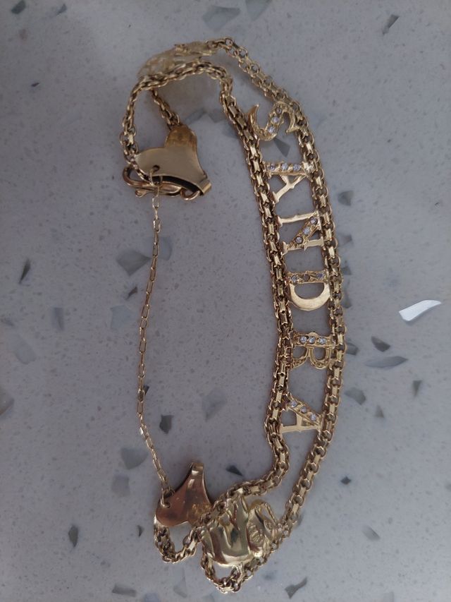 Pulsera de oro 18k con Nombre