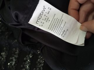 Abito da sera Motivi tubino aderente paillettes