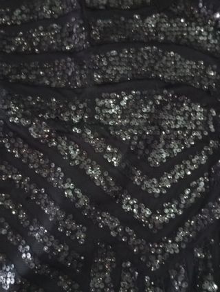 Abito da sera Motivi tubino aderente paillettes