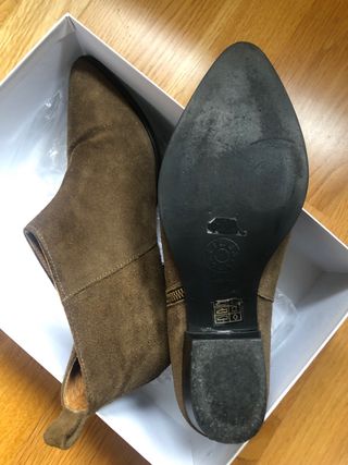 Botines ante verde oliva Bimba y Lola OFERTA