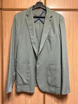 Americana punto Slim verde Spagnolo