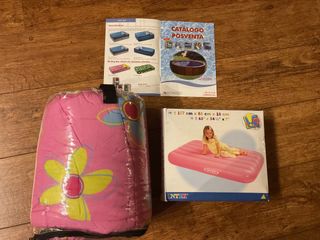 Cama hinchable infantil rosa Intex
