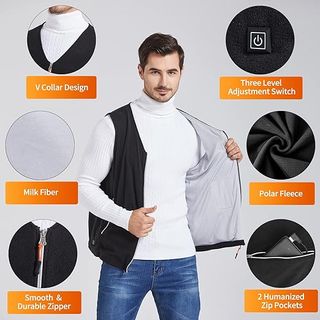 Chaleco Calentador Eléctrico, Unisex
