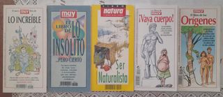 Libros "Muy Intersante" y "Natura"