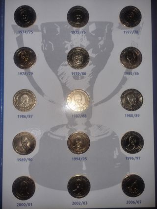 Monedas conmemorativas Real Madrid