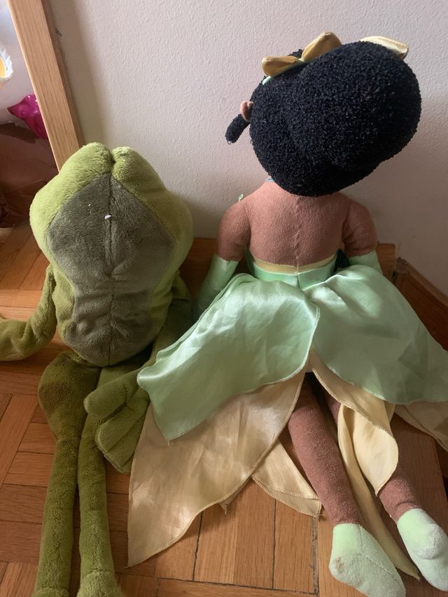 Muñecos Tiara y el sapo