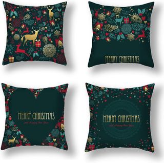 4 Fundas de cojín de Navidad