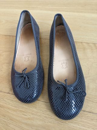 Bailarina plana gris