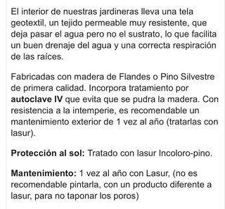 jardinera madera rectangular