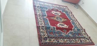 Alfombra de algodón en colores muy vivos.