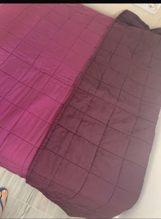 colcha color morado ikea