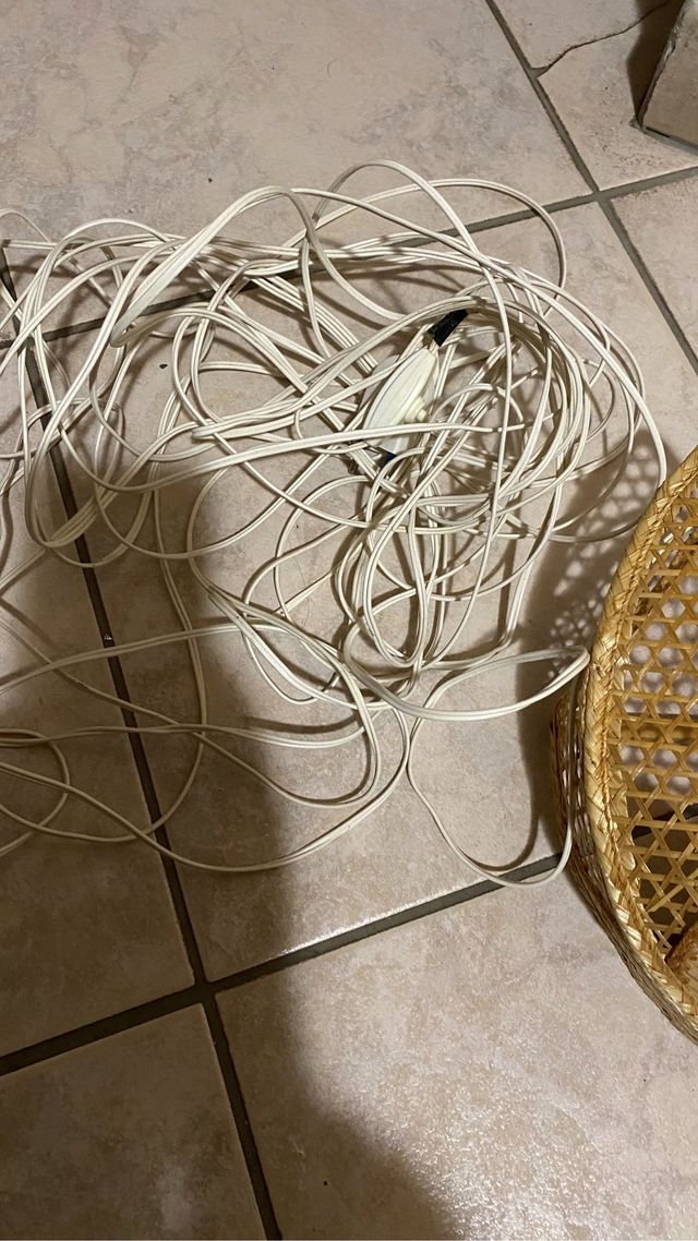 Porta lampada vintage in bambù