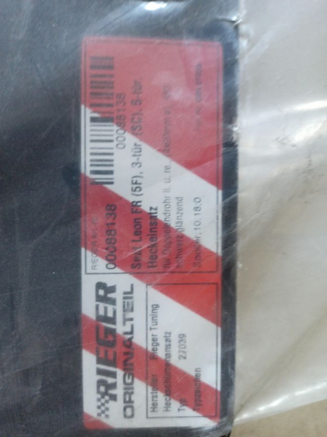 Difusor trasero Rieger Seat León 5f