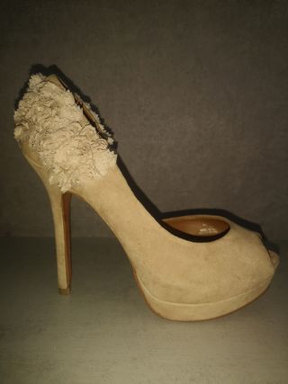 Zapato salón nude Zara 36