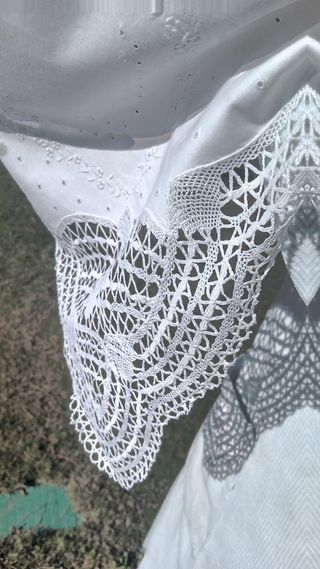 Sabanas antiguas encaje