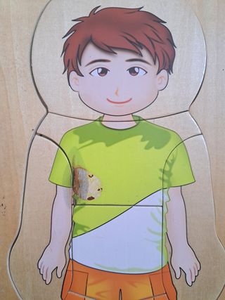 Rompecabezas madera el cuerpo humano