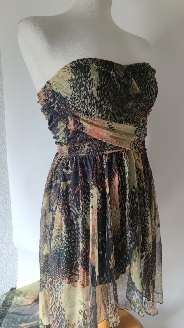 Vestido tul Fairy gótico sin tirantes