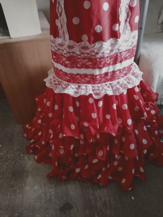 Traje flamenca gitana sevillana t.38