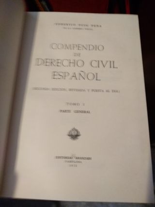 Compendio derecho civil español
