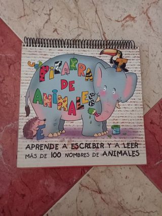 pizarra de dados y pizarra de animales